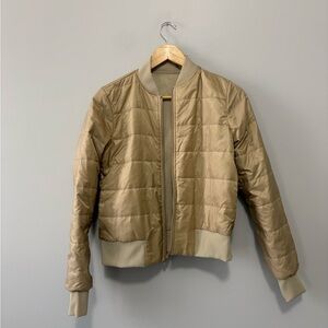 Lululemon Reversible Tan Bomber Jacket